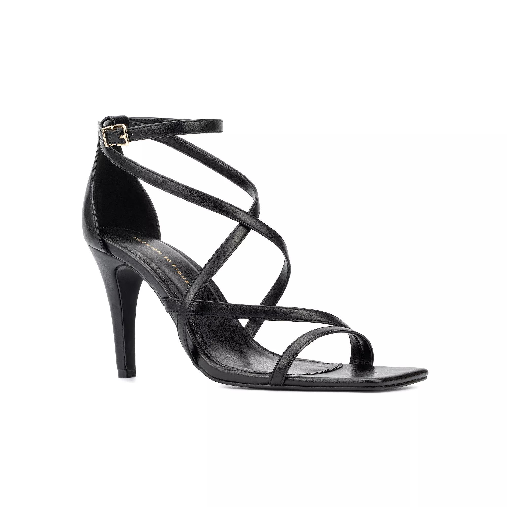 Fashion to Figure Stella Women's Wide Width Strappy Sandals,  Product Image