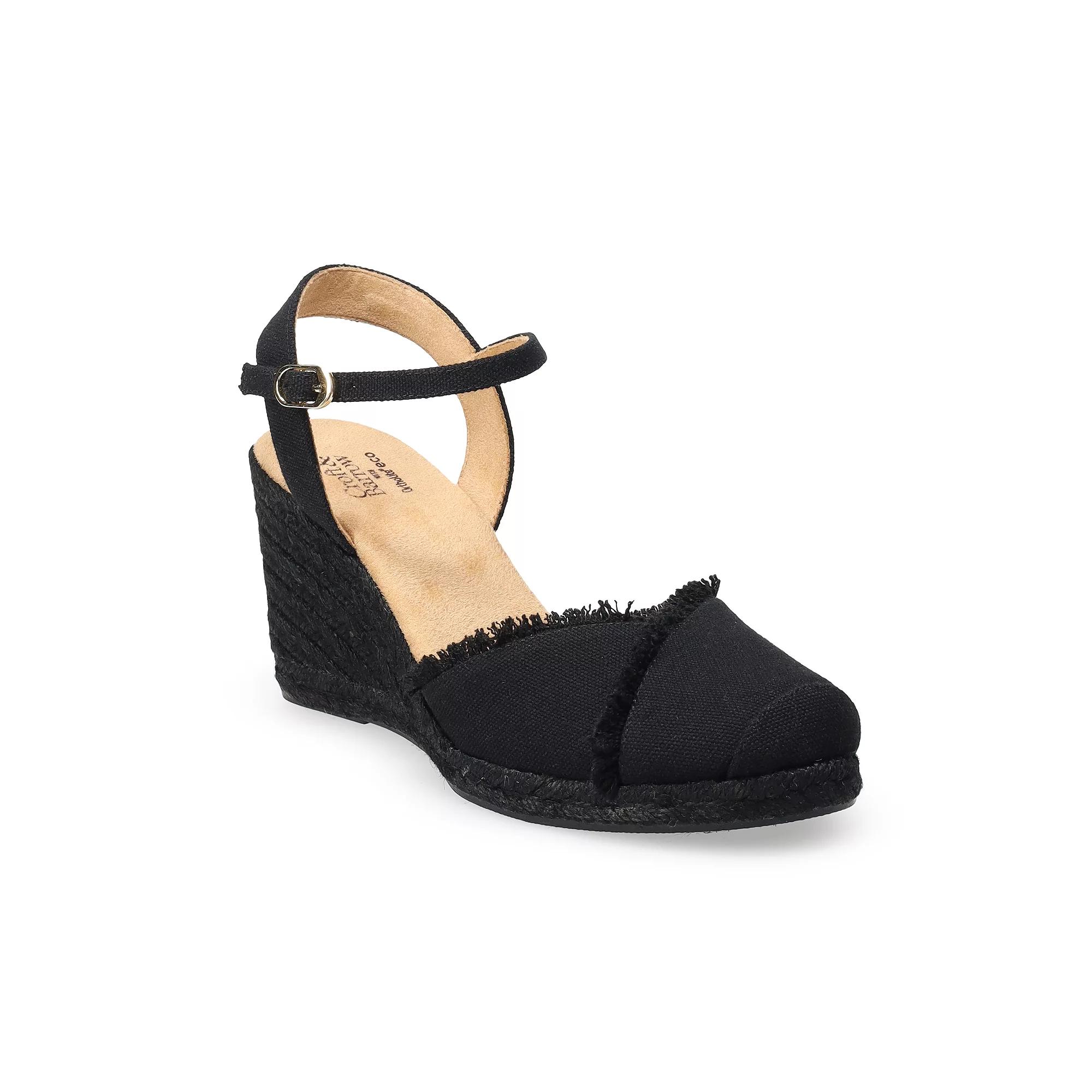 Croft & Barrow® Frayed Edge Women's Espadrille Wedges,  Product Image