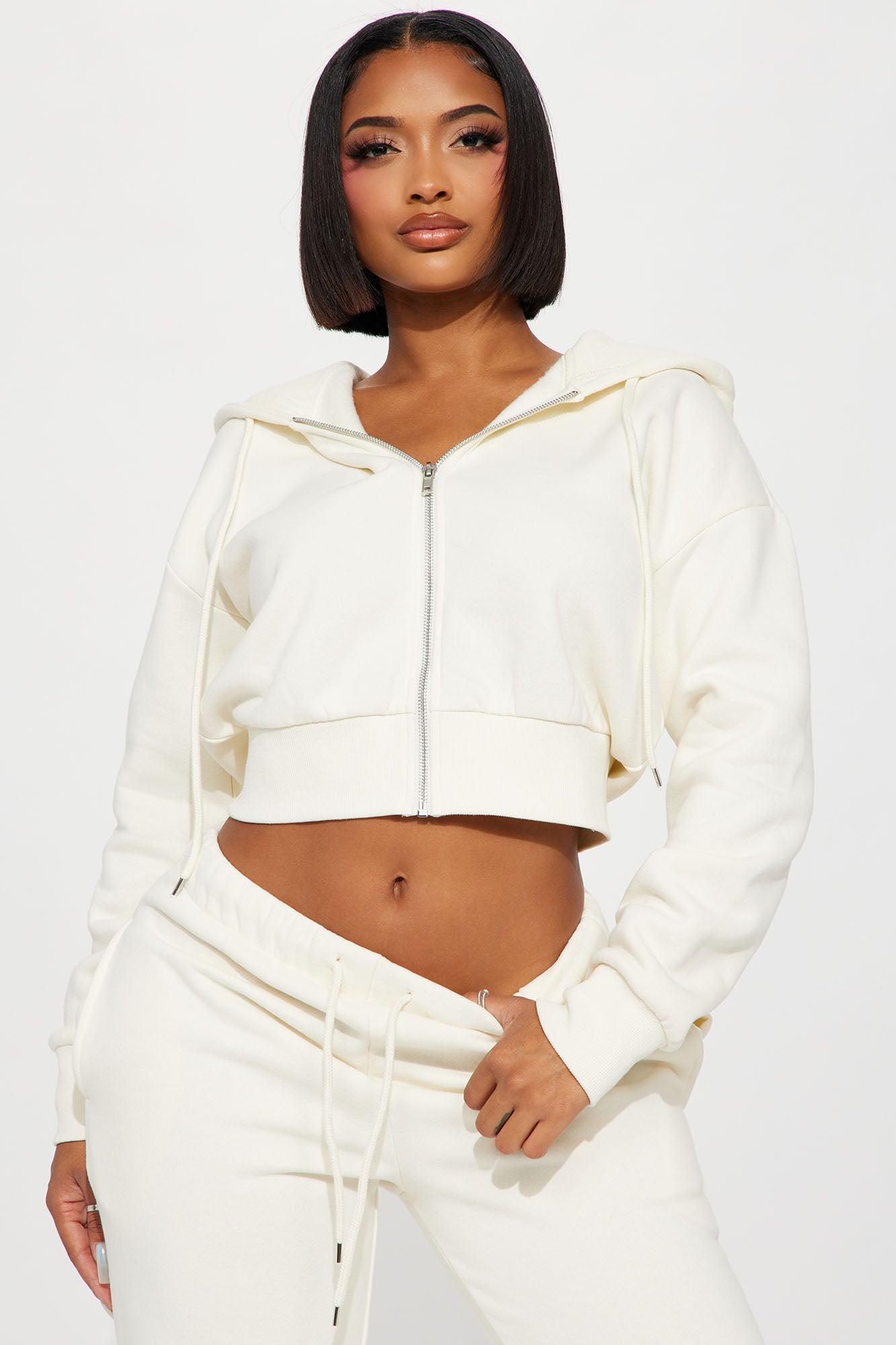 Brianna Jogger Pant Set - Cream Product Image