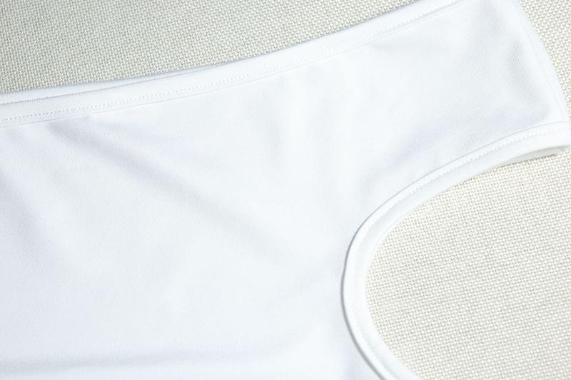 Sleeveless Off-Shoulder Plain Cutout Asymmetrical Slit Midi A-Line Dress Product Image