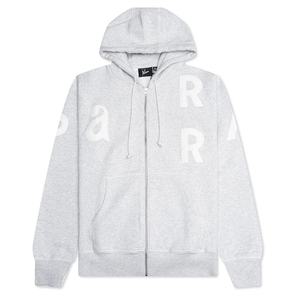 Word Salad Zip Hooded Sweatshirt - Heather Grey Male Product Image