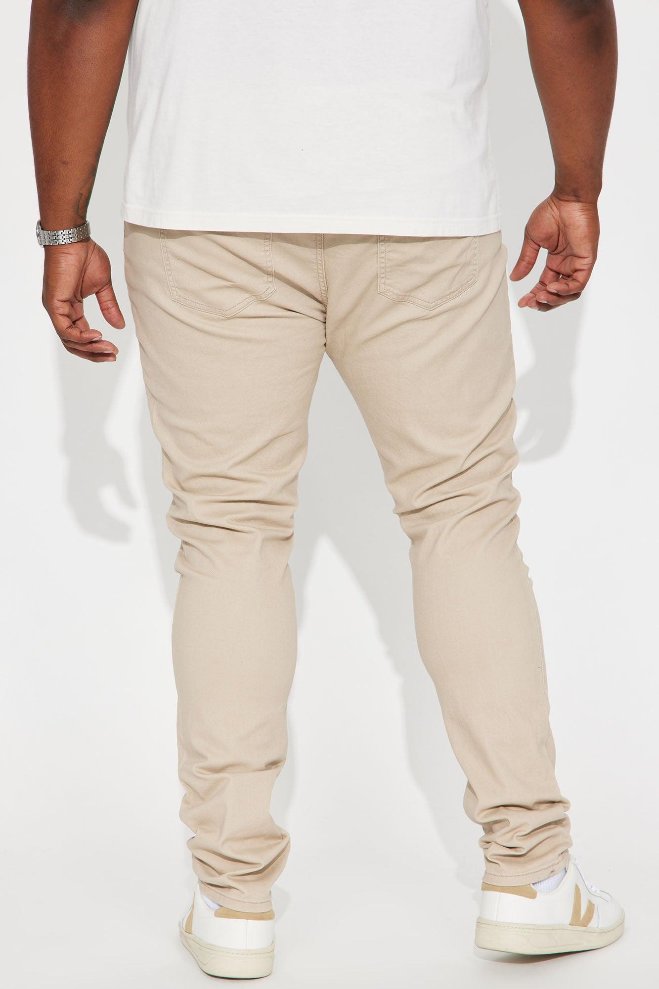 Coming Home Stacked Skinny Pants - Tan Product Image