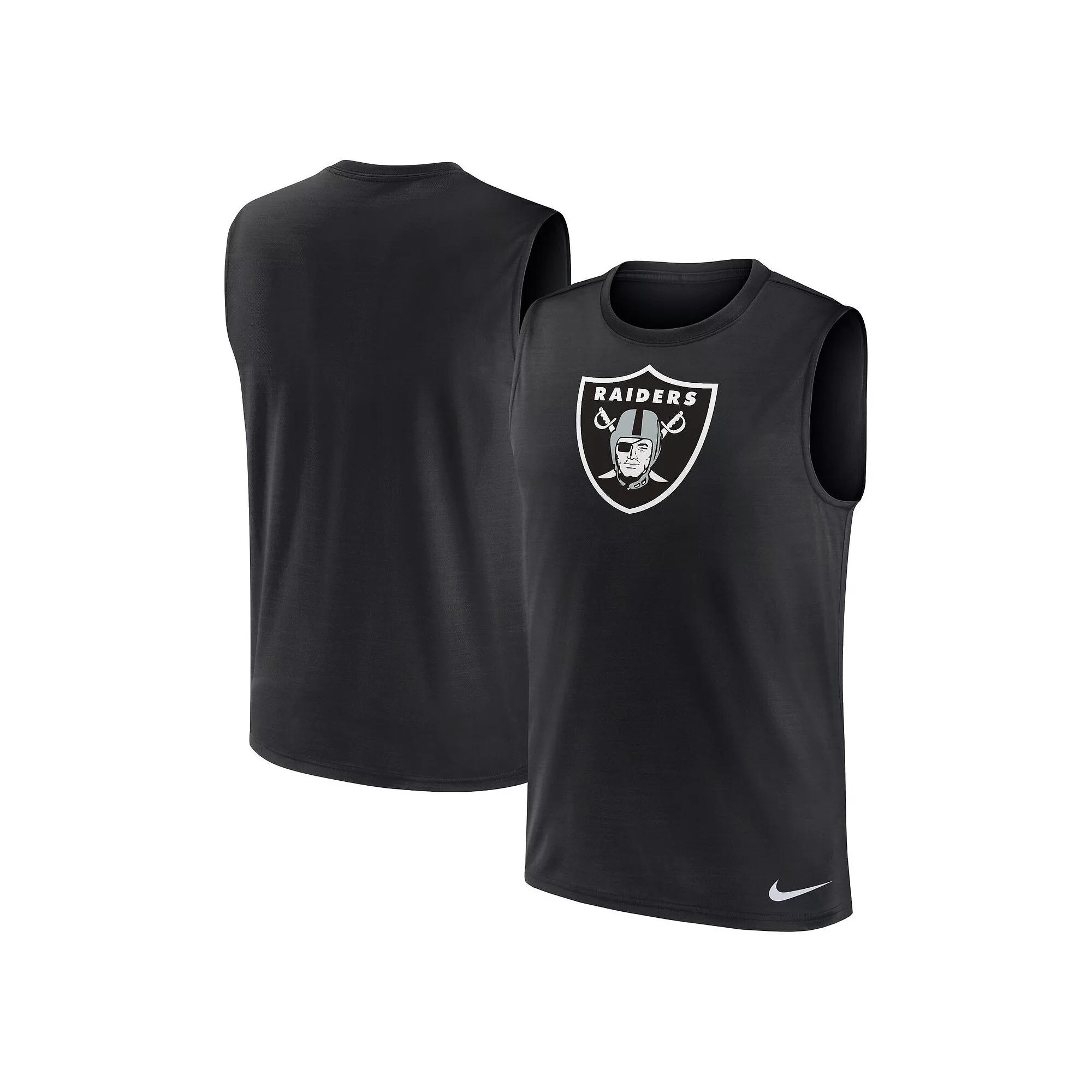 Men's Nike Black Las Vegas Raiders Blitz Legend Muscle Perform Tank Top,  Product Image