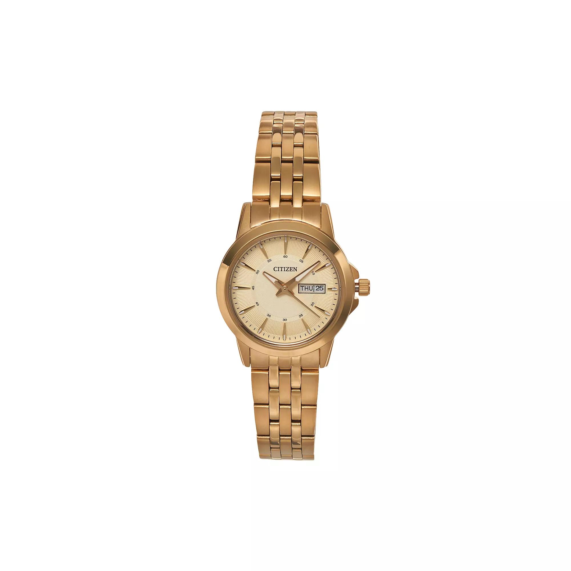 Citizen Womens Stainless Steel Watch - EQ0603-59P, Gold Tone Product Image