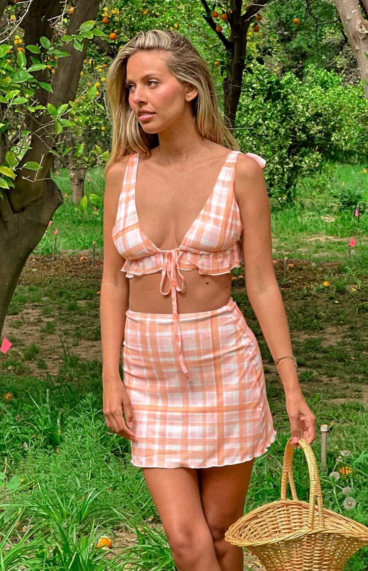 Rachel Orange Crop Top Product Image
