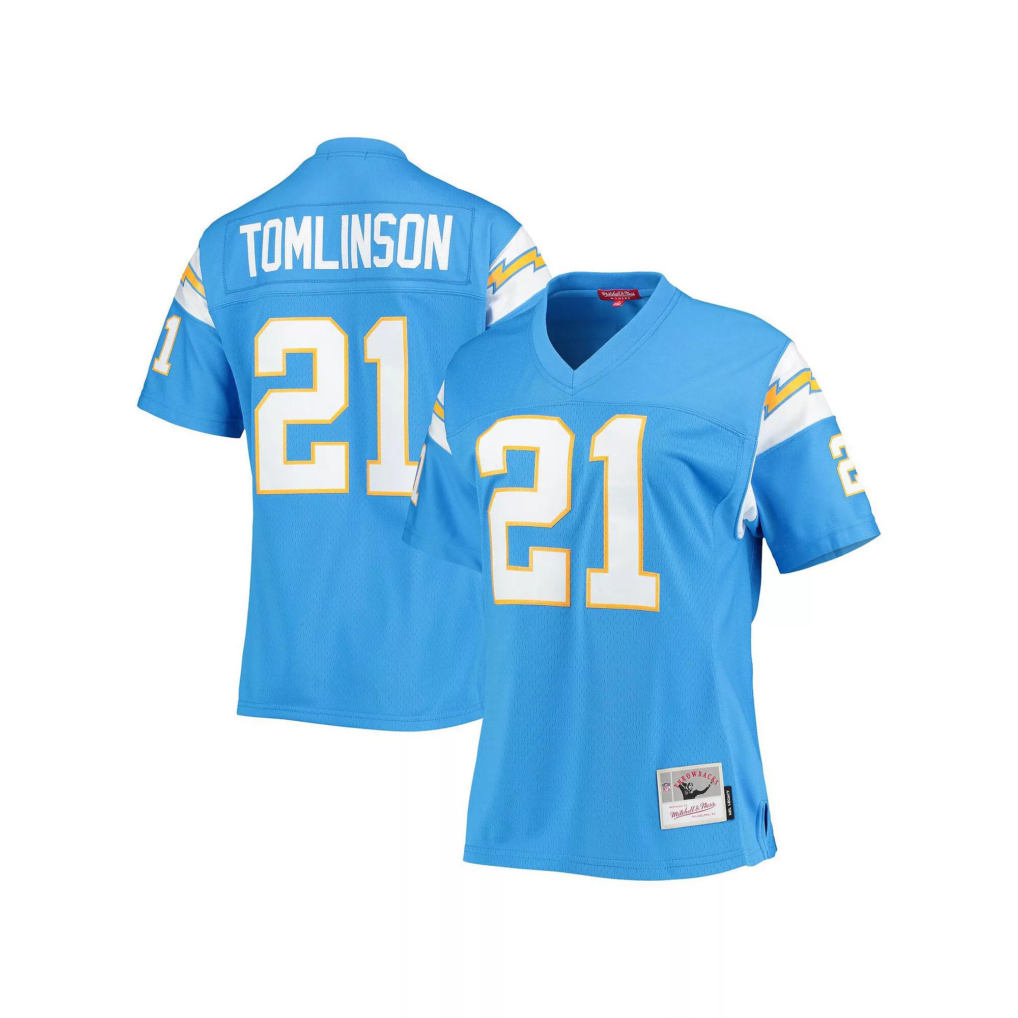 Women's Mitchell & Ness LaDainian Tomlinson Powder Blue Los Angeles Chargers Legacy Replica Player Jersey,  Product Image