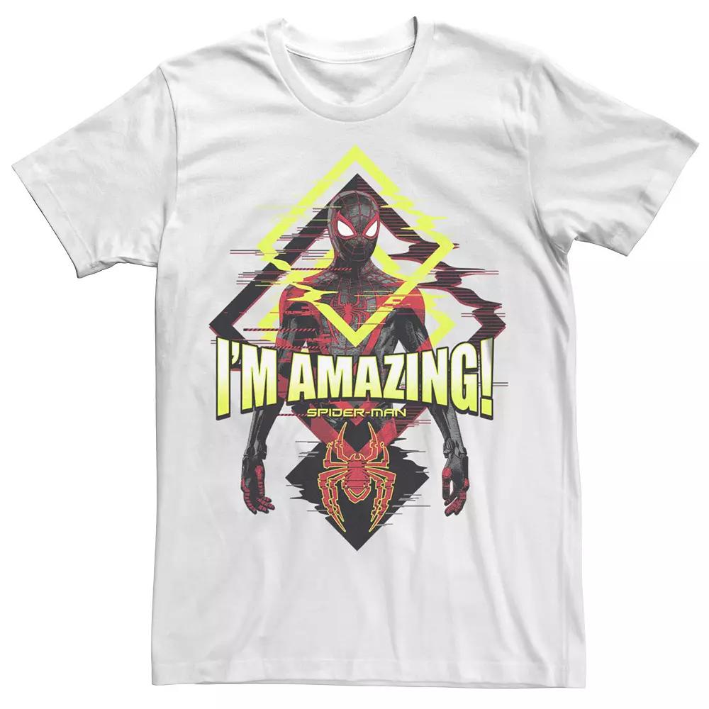 Men's Marvel Comics Retro Ultimate Spider-Man Miles Morales I'm Amazing Graphic Tee,  Product Image