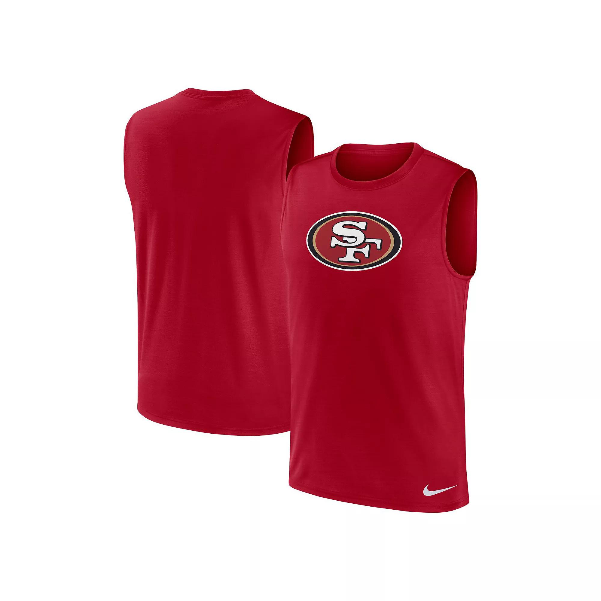 Men's Nike Scarlet San Francisco 49ers Blitz Legend Muscle Perform Tank Top, Size: XL, Red Product Image