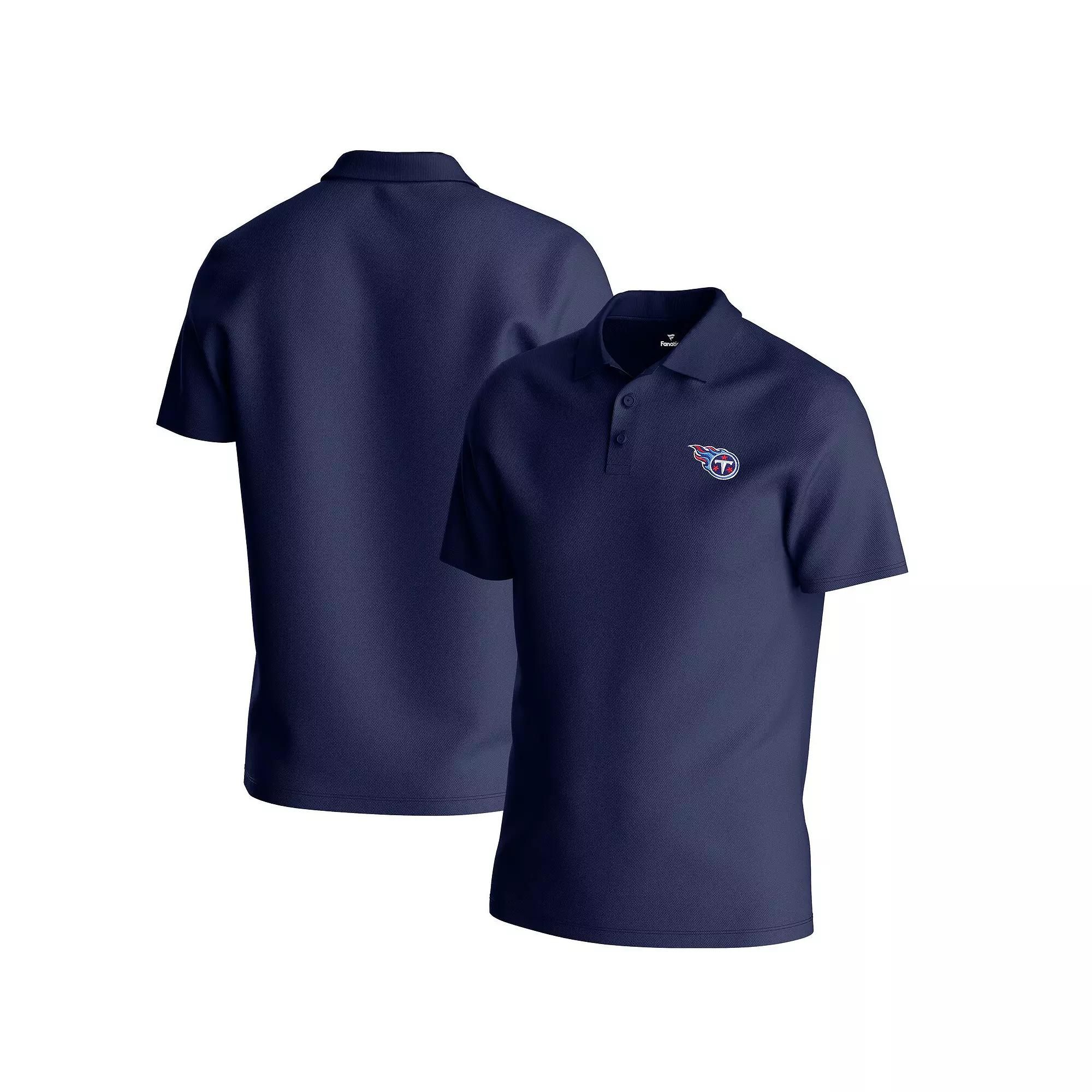 Men's Navy Tennessee Titans Big & Tall Birdseye Polo, Size: 4XB, Blue Product Image