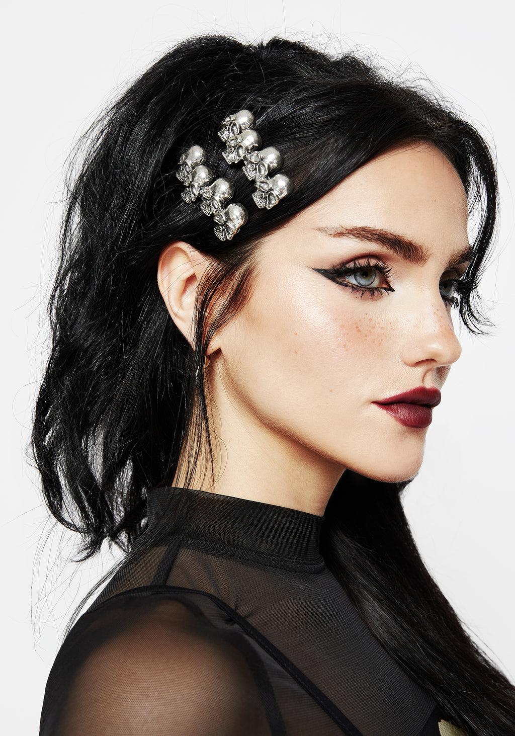 Skull Hair Clips Product Image