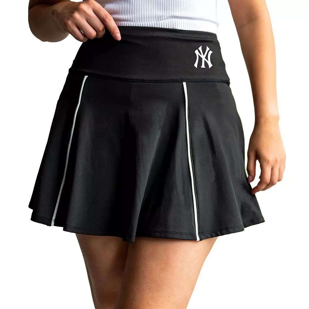Women's Lusso Black New York Yankees Colleen Skort,  Product Image