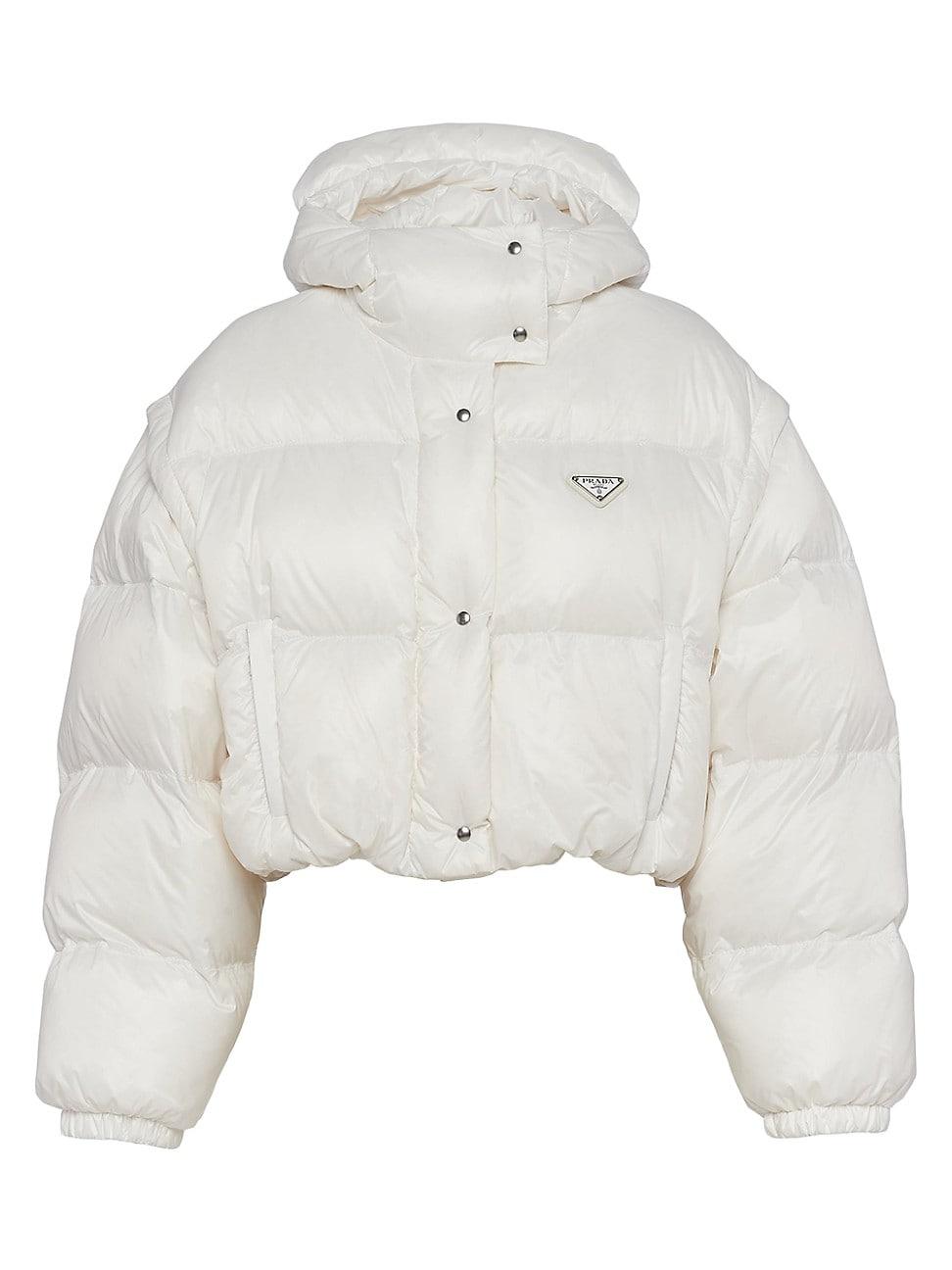 Womens Re-Nylon Convertible Cropped Down Jacket Product Image