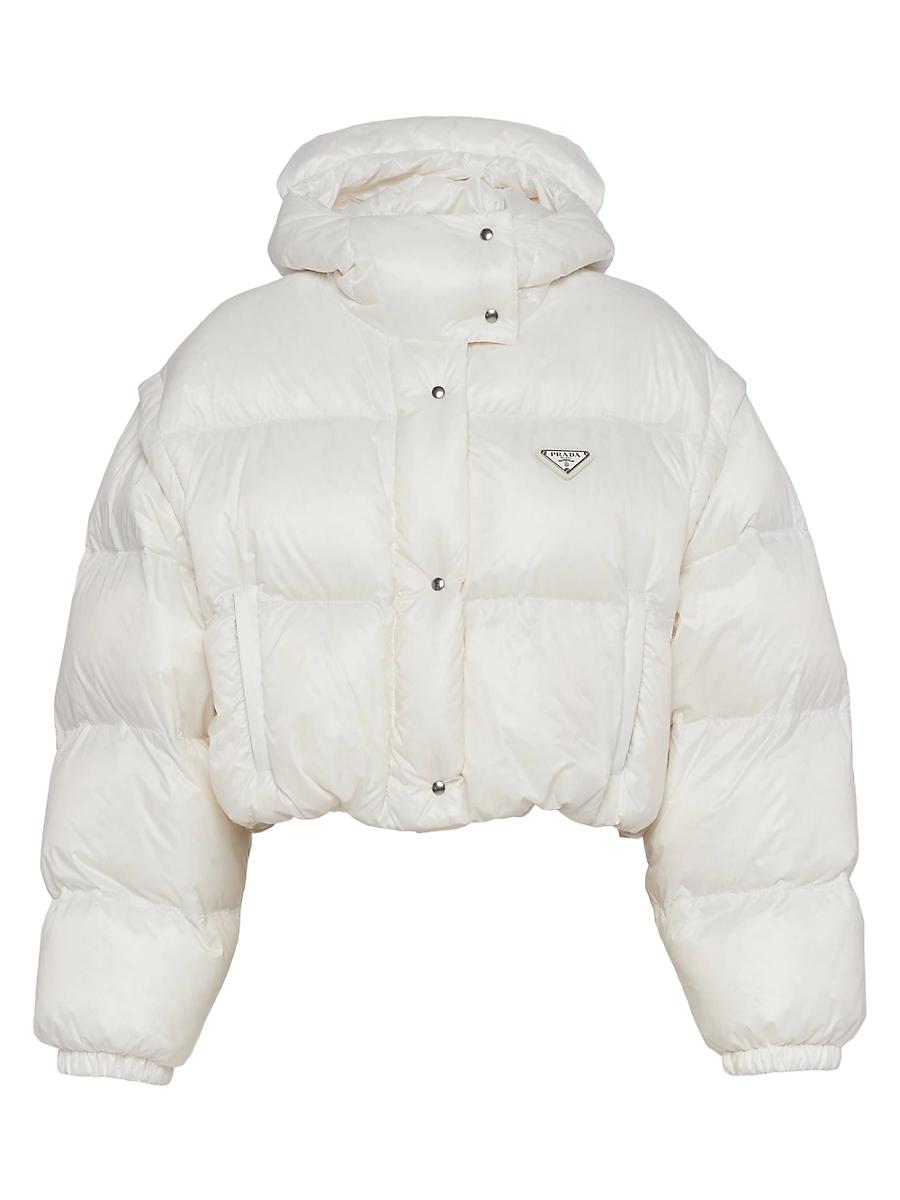 Womens Re-Nylon Convertible Cropped Down Jacket Product Image