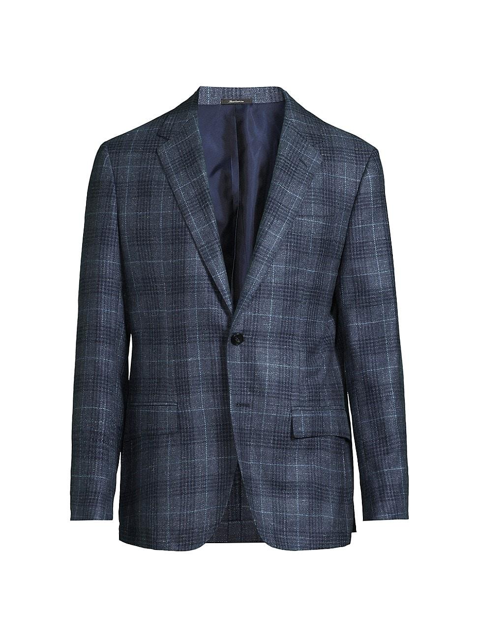 Mens Glen Plaid Single-Breasted Sport Jacket Product Image