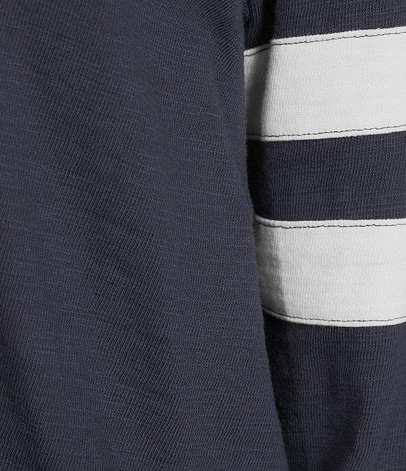 Faherty Sunwashed Crew Neck Long Sleeve Stripe Top Product Image