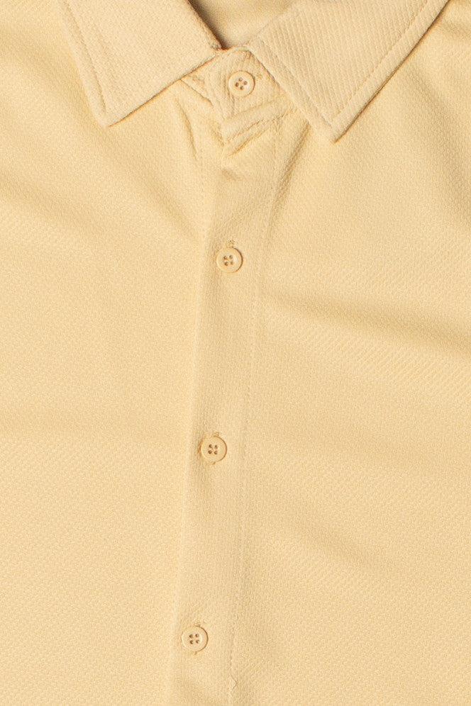 Heavyweight Knit Button Up Shirt Product Image