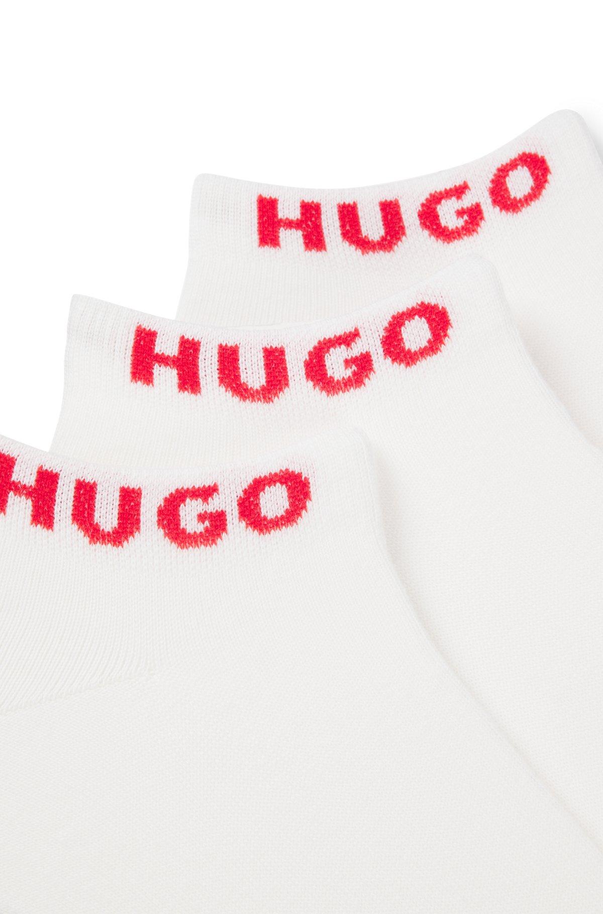 Three-pack of ankle socks with logo cuffs Product Image