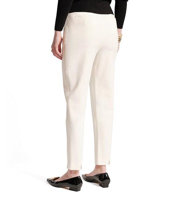 FRANCES VALENTINE Lucy Stretch Woven High Rise Slim Leg Trouser Pant Product Image