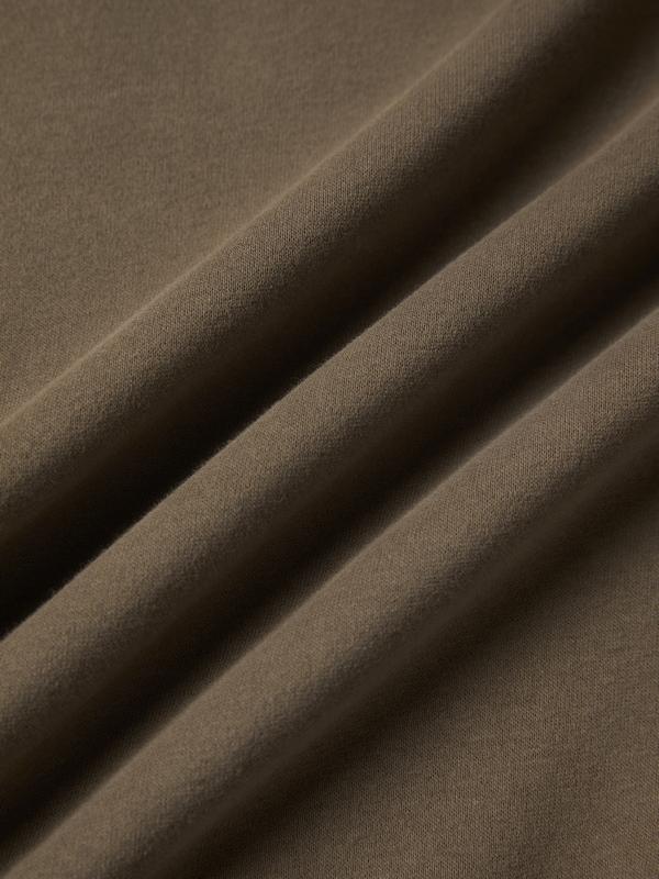 Letter Label Embellished V Neck Oversized Hoodie Product Image