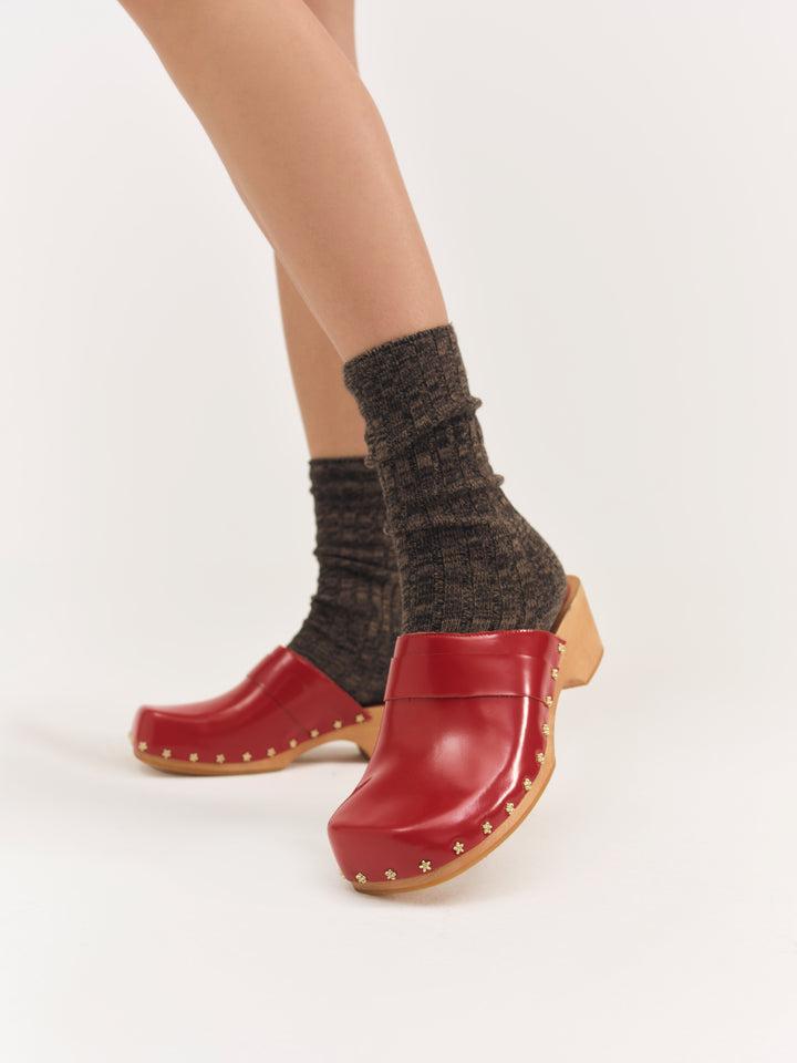 Adahlia Clog — Red Product Image