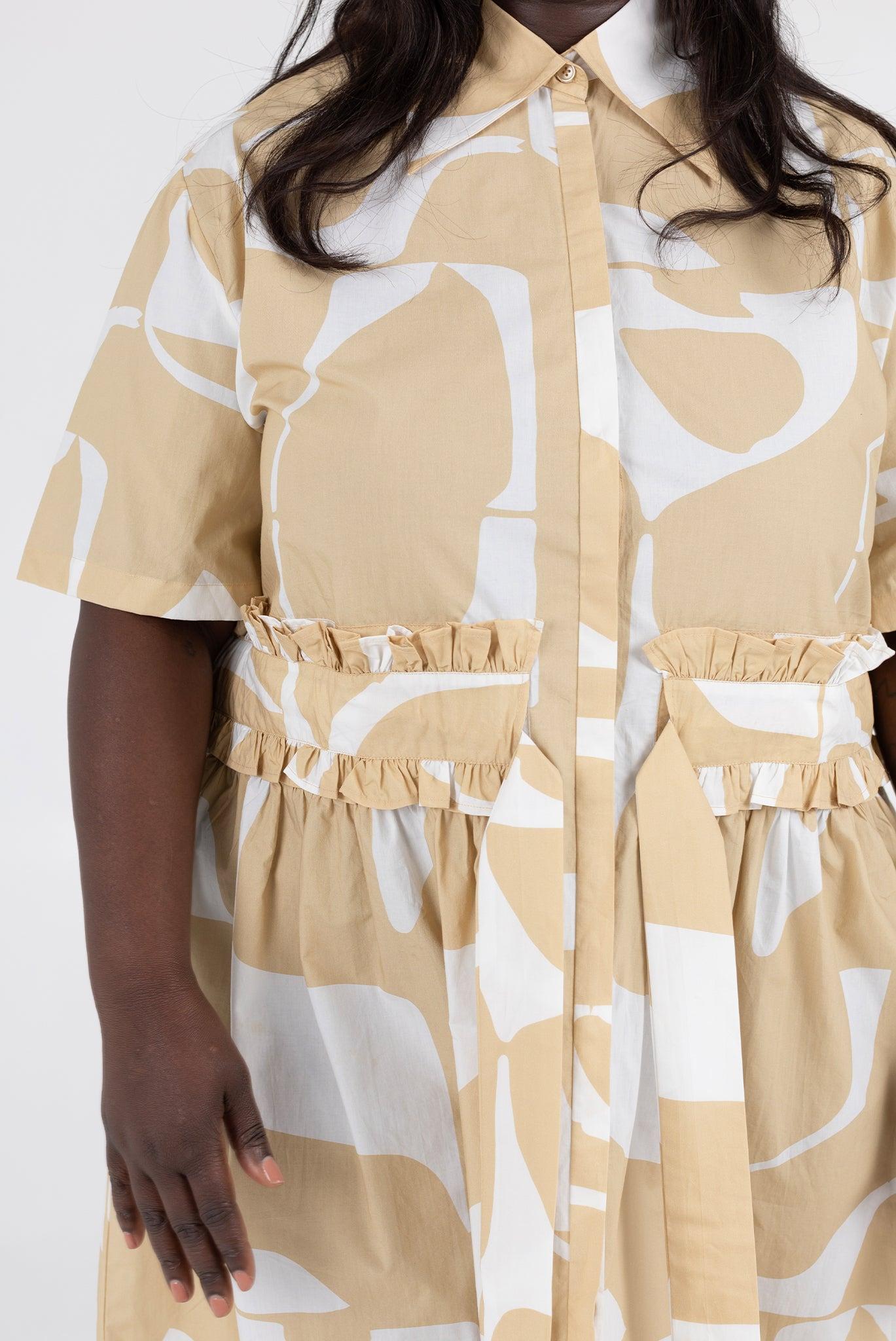 Gabrielle Dress - Wheat Sky Product Image