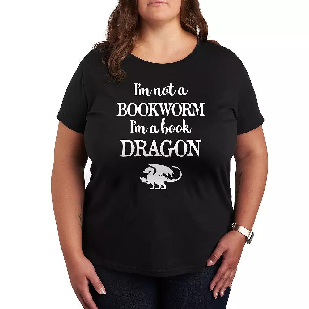 Plus I'm A Book Dragon Graphic Tee, Women's,  Product Image