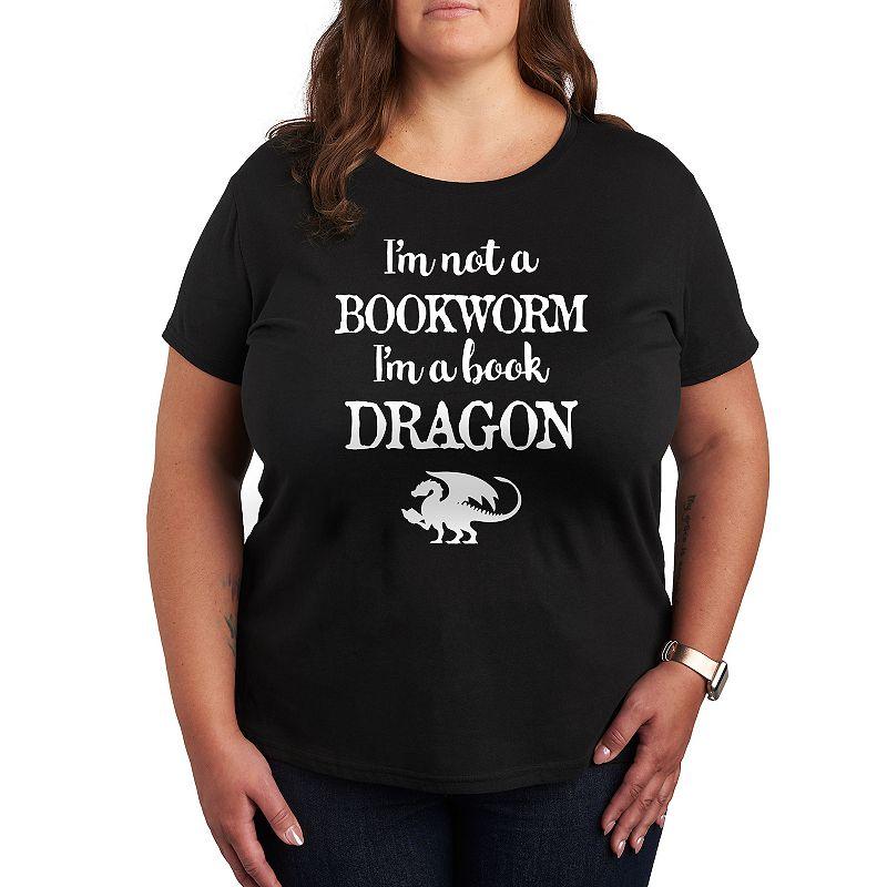 Plus I'm A Book Dragon Graphic Tee, Women's,  Product Image