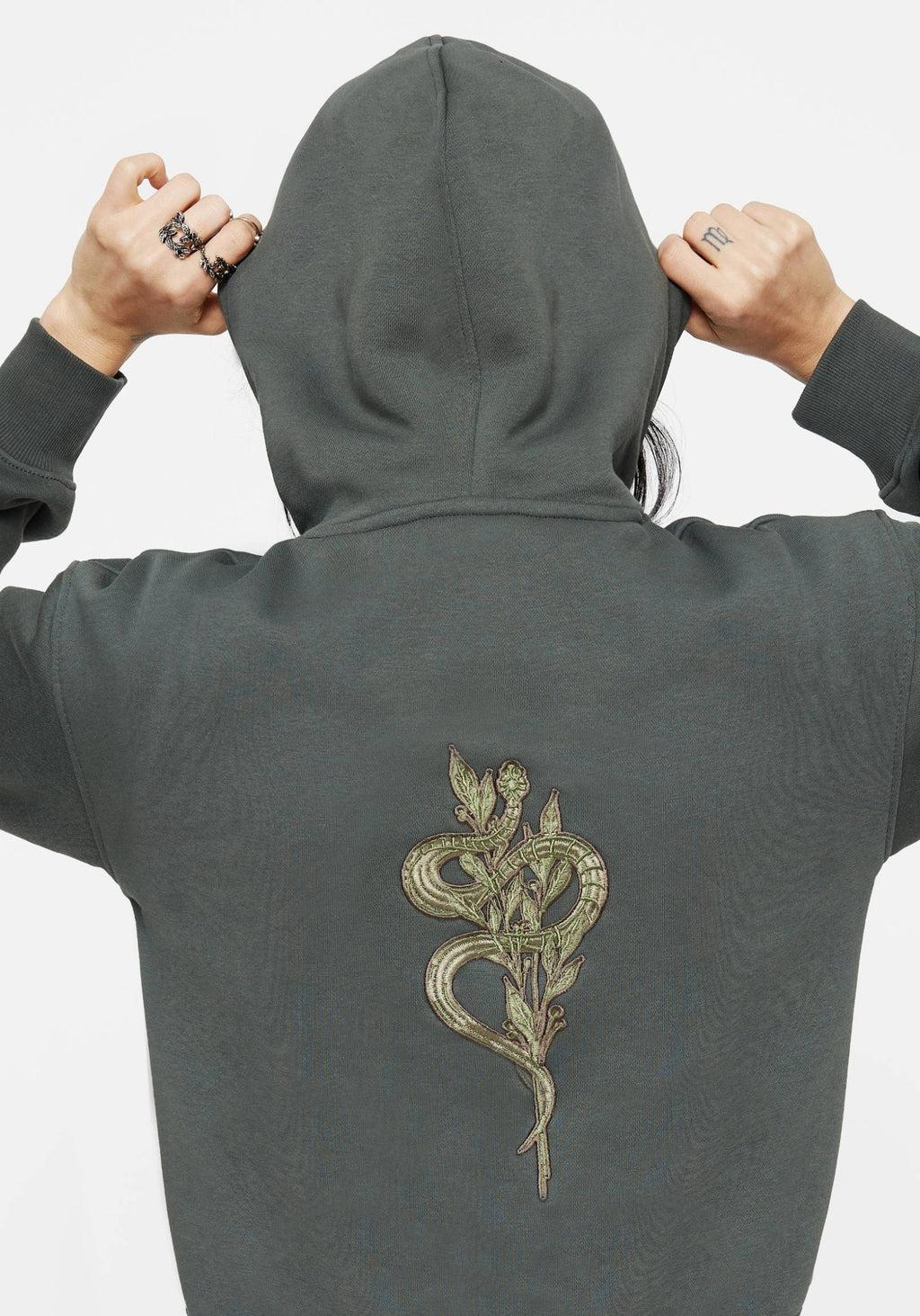 Nirah Cotton Cropped Crop Hoodie Product Image