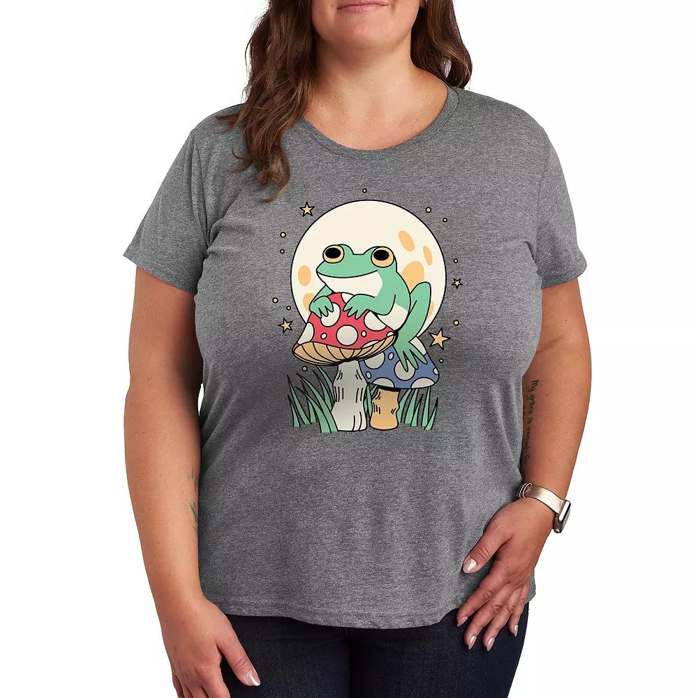Women's Frog And Mushrooms Graphic Tee, Girl's,  Product Image