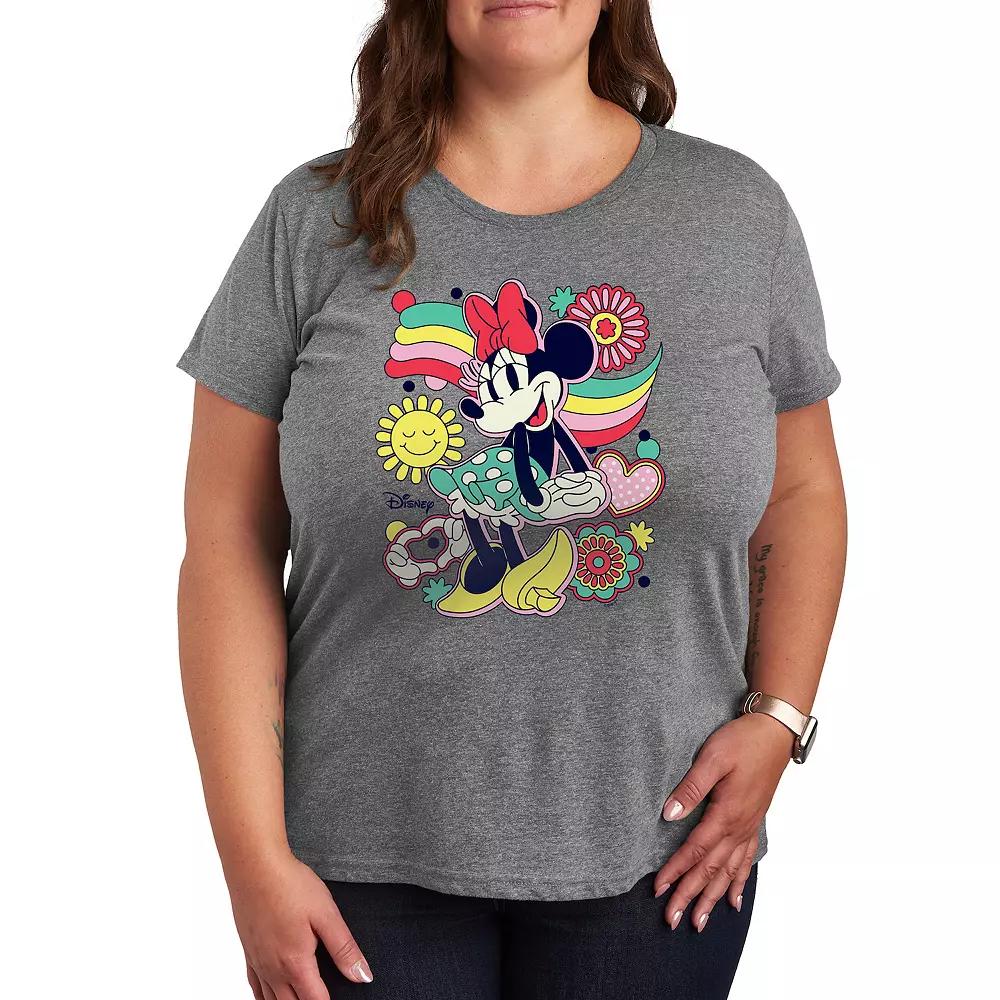 Disney's Minnie Mouse Plus Collage Graphic Tee, Women's,  Product Image