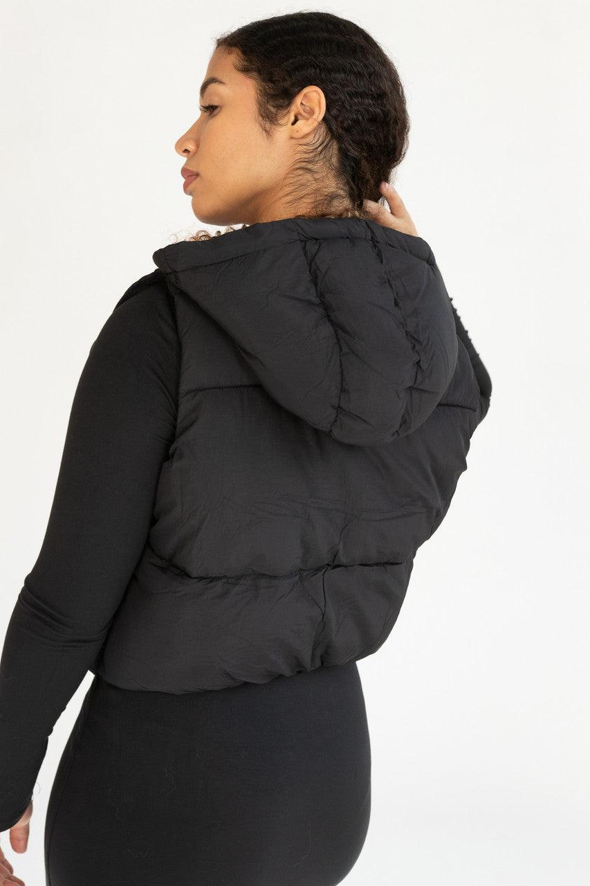 Hooded Utility Puffer Vest Product Image