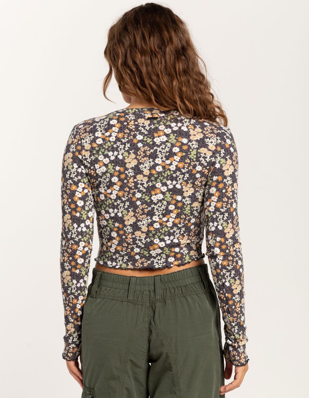 BILLABONG Falling In Love Womens Long Sleeve Top - BLACK COMBO Product Image