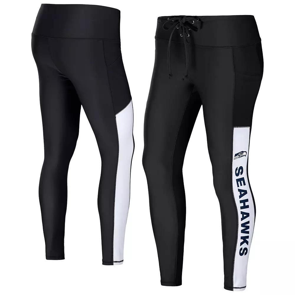 Women's WEAR by Erin Andrews Black Carolina Panthers Leggings,  Product Image