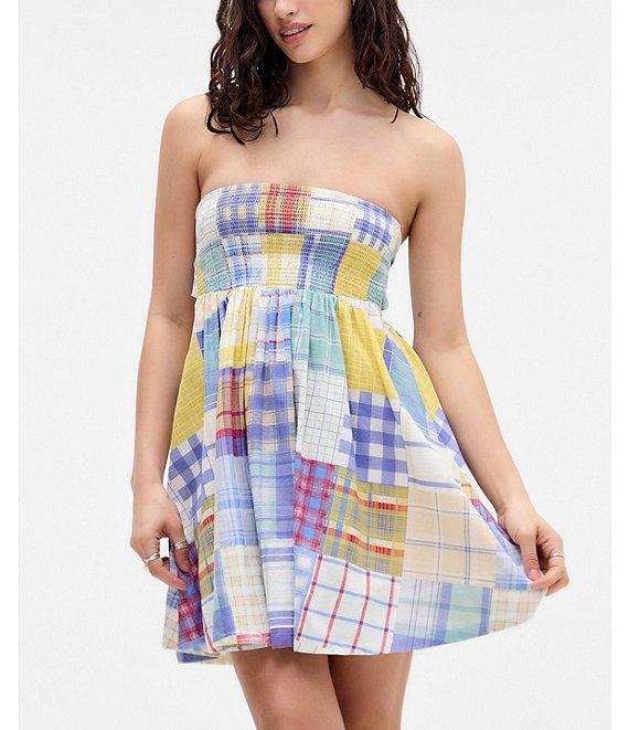 BDG Urban Outfitters Aurora Sleevleess Patchwork Minidress Product Image