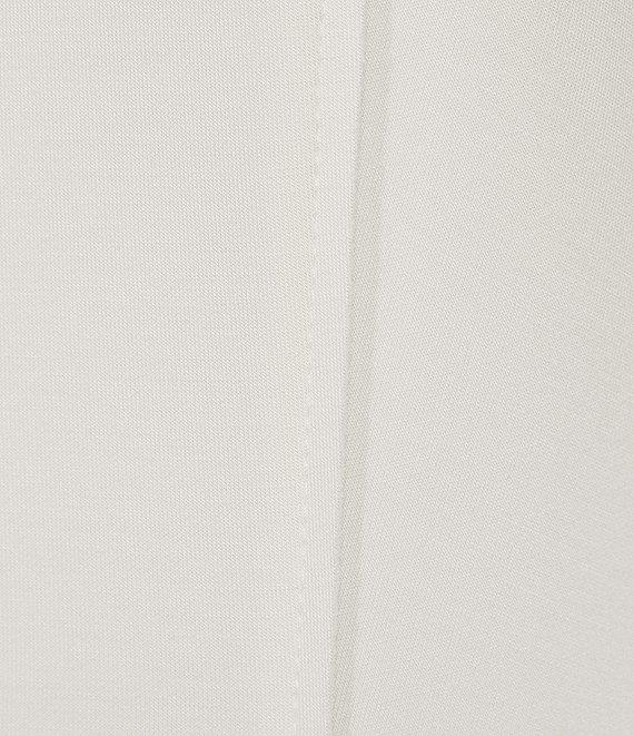 IC Collection Knit Floral Patch Appliques Round Neck Long Sleeve Fit & Flare Midi Dress Product Image