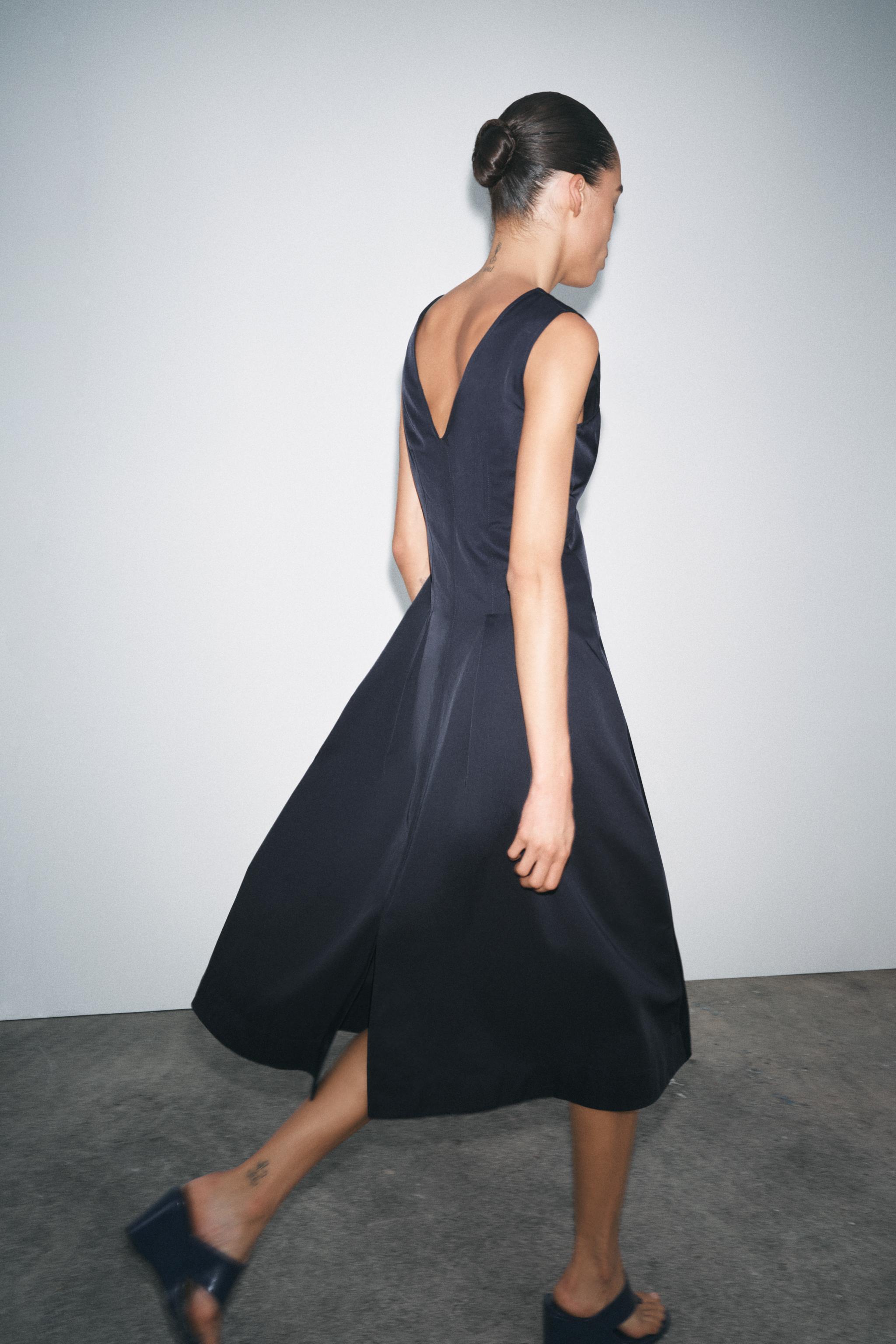 ZW COLLECTION ZIPPER MIDI DRESS Product Image