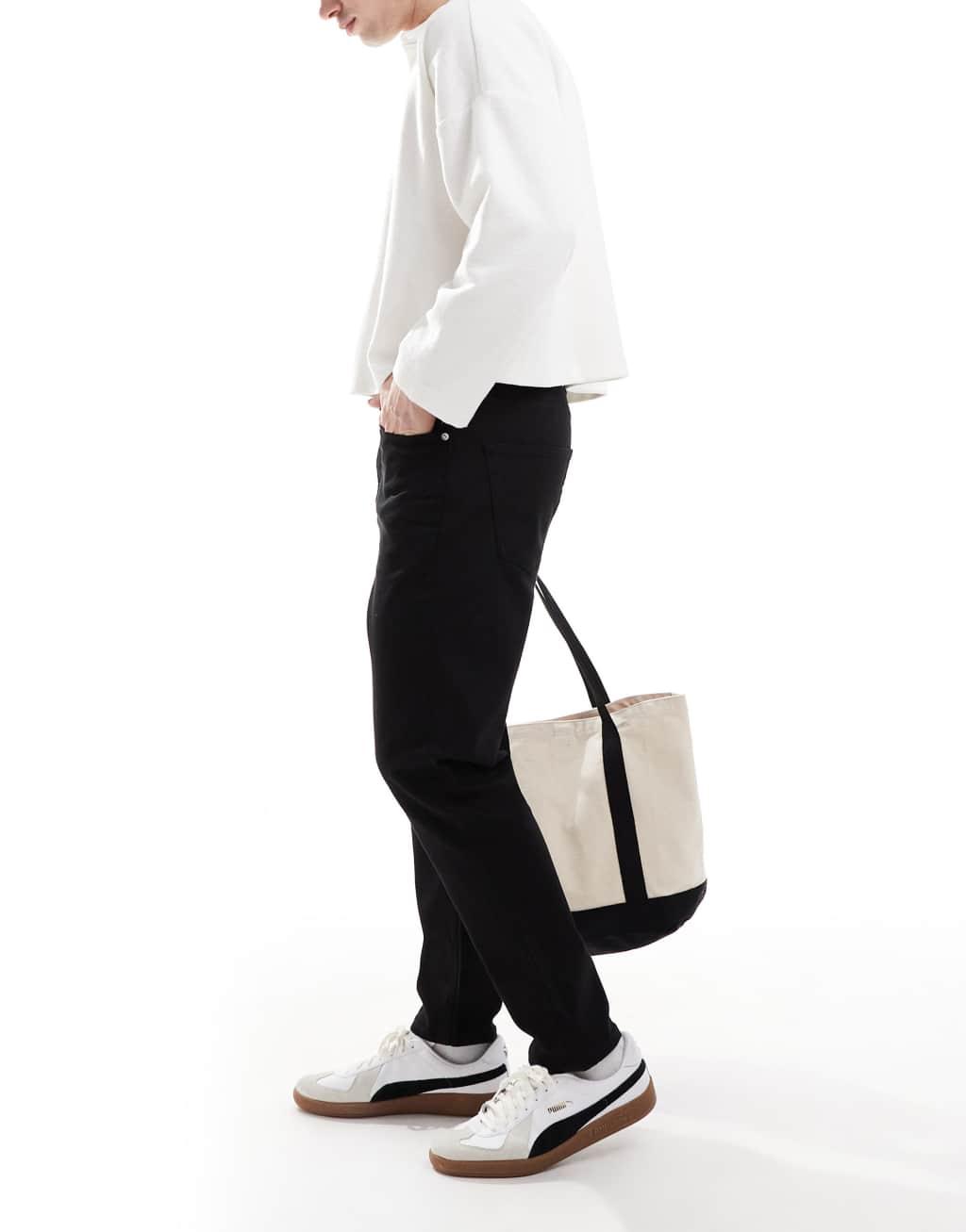 Calvin Klein Jeans dad jeans in black wash Product Image