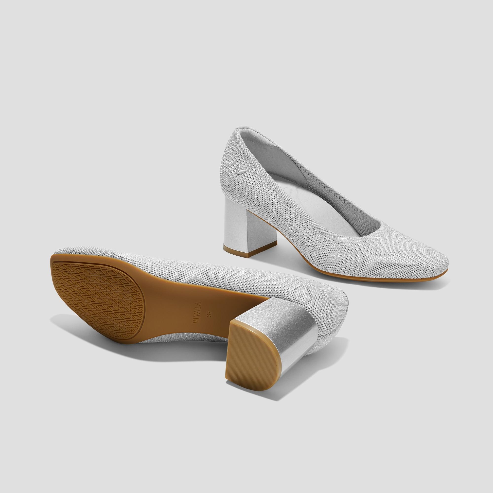 Square-Toe Stress FREE Chunky Heels (Elize) Product Image