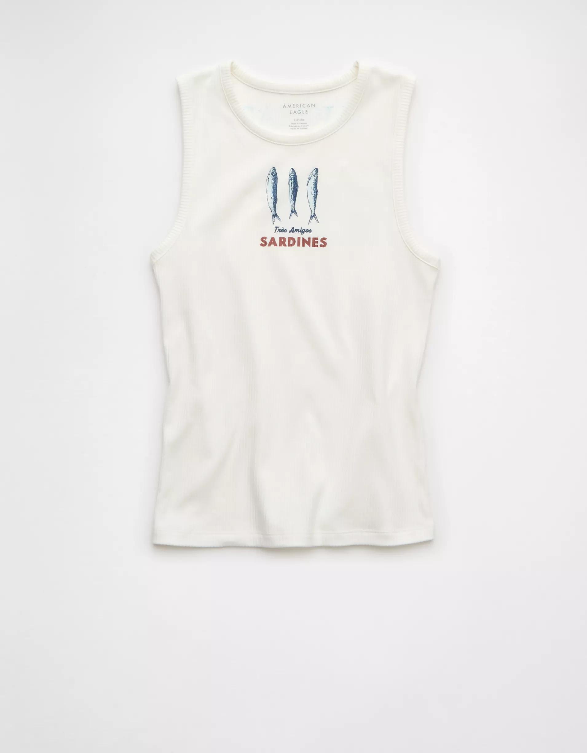 AE Boyfriend Food Graphic Muscle Tank Top Product Image