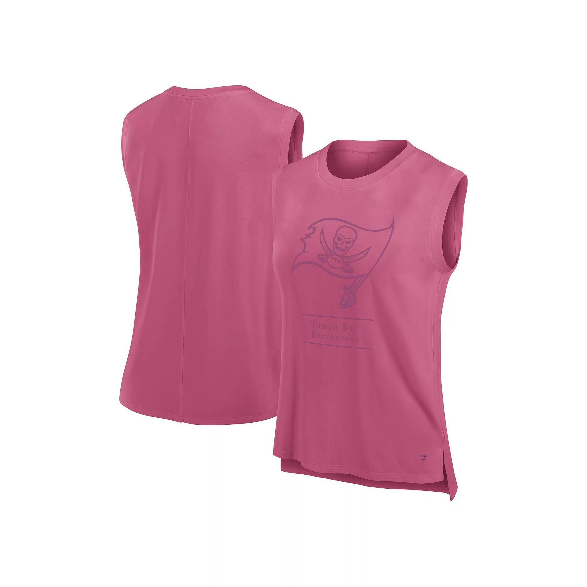Women's Fanatics Pink Tampa Bay Buccaneers Studio Embrace Tank Top,  Product Image