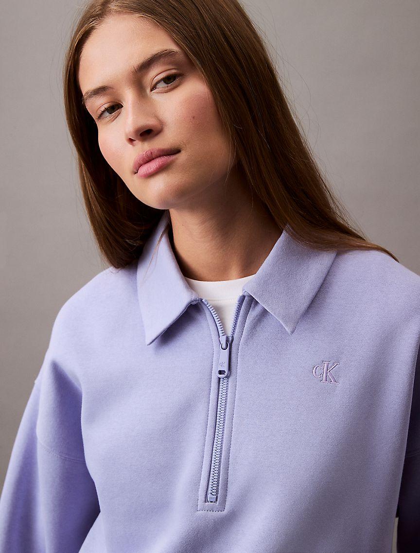 Archive Logo Fleece Quarter Zip Sweatshirt Product Image