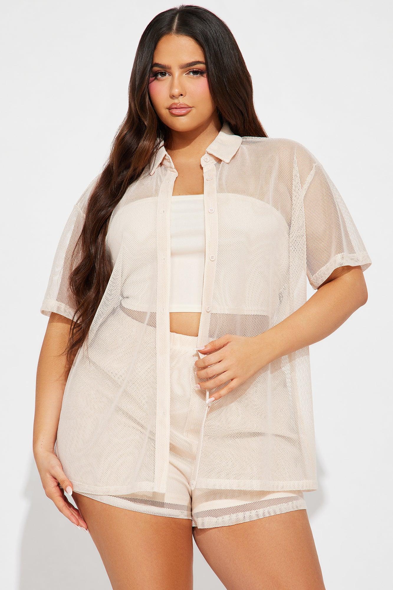 Taking Off Short Set - Cream Product Image