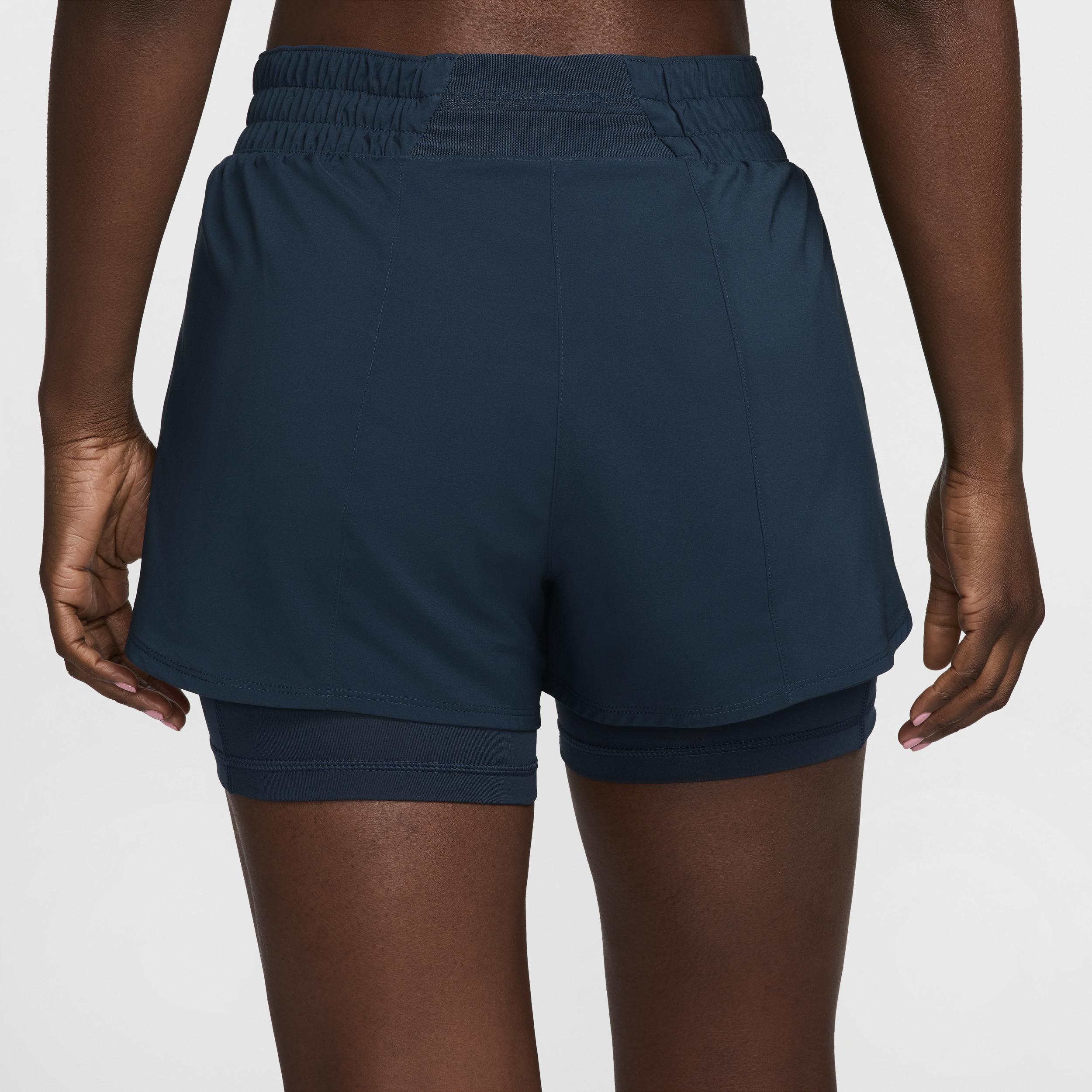 Nike Women's One Dri-FIT High-Waisted 3" 2-in-1 Shorts Product Image