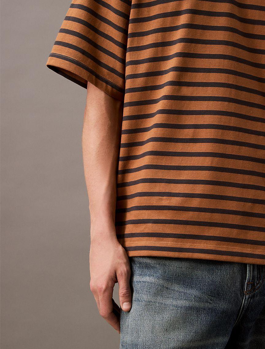 Bold Stripe Jersey Relaxed Tee Product Image