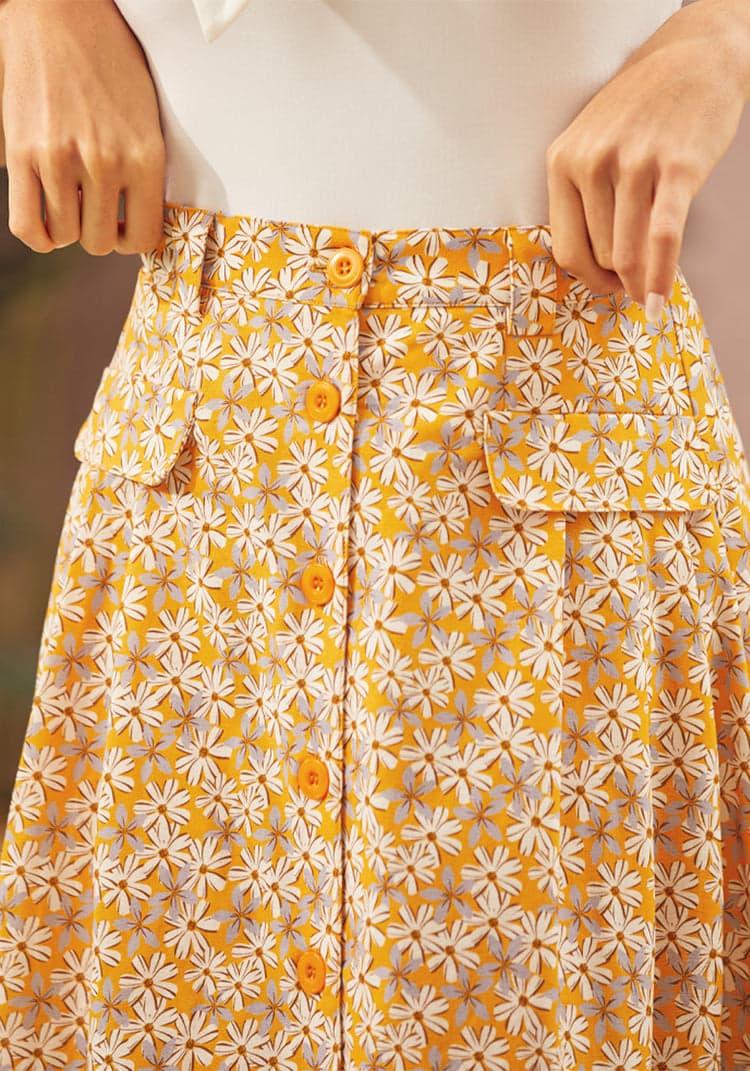 Effortless Feature Midi Skirt Product Image