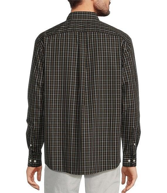 Gold Label Roundtree & Yorke Non-Iron Long Sleeve Windowpane Shirt Product Image
