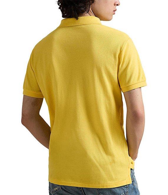 Polo Ralph Lauren Custom Slim Fit Solid Mesh Polo Shirt Product Image