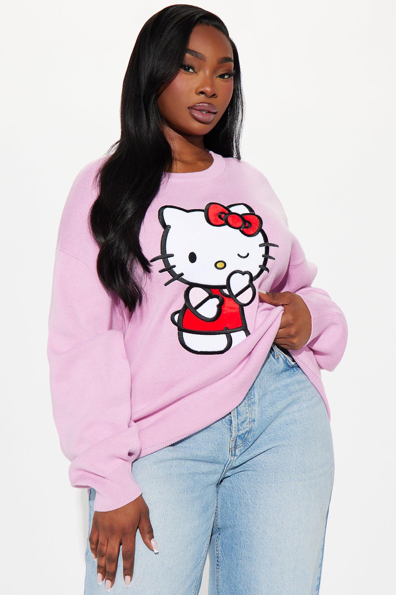 Hello Kitty Wink Sweater - Pink/combo Product Image