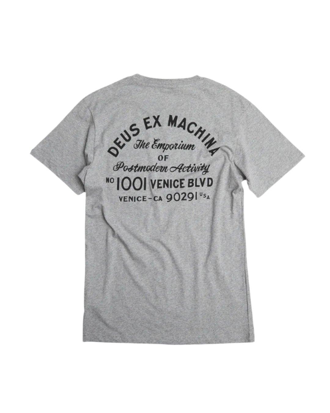 Venice Address Pocket Tee - Grey Marle Product Image