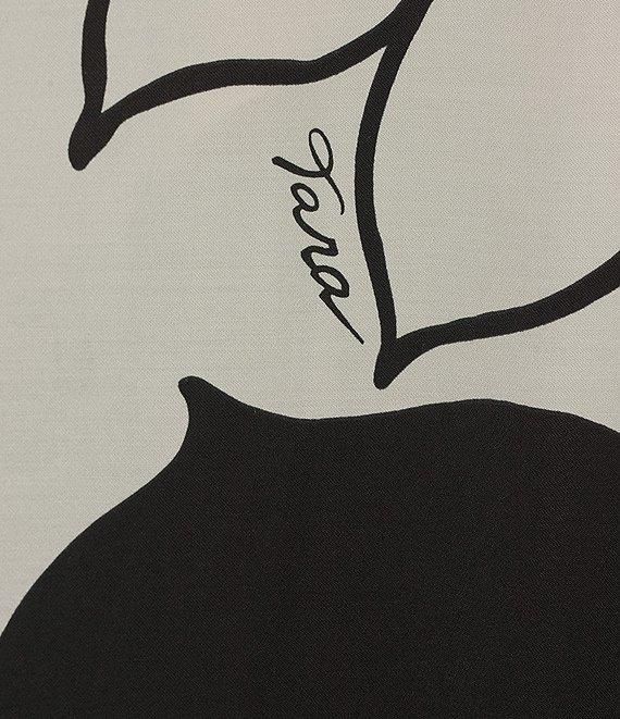 Tara Jarmon Rekia Woven Floral Print Asymmetrical One Shoulder With Flower Maxi Shift Dress Product Image